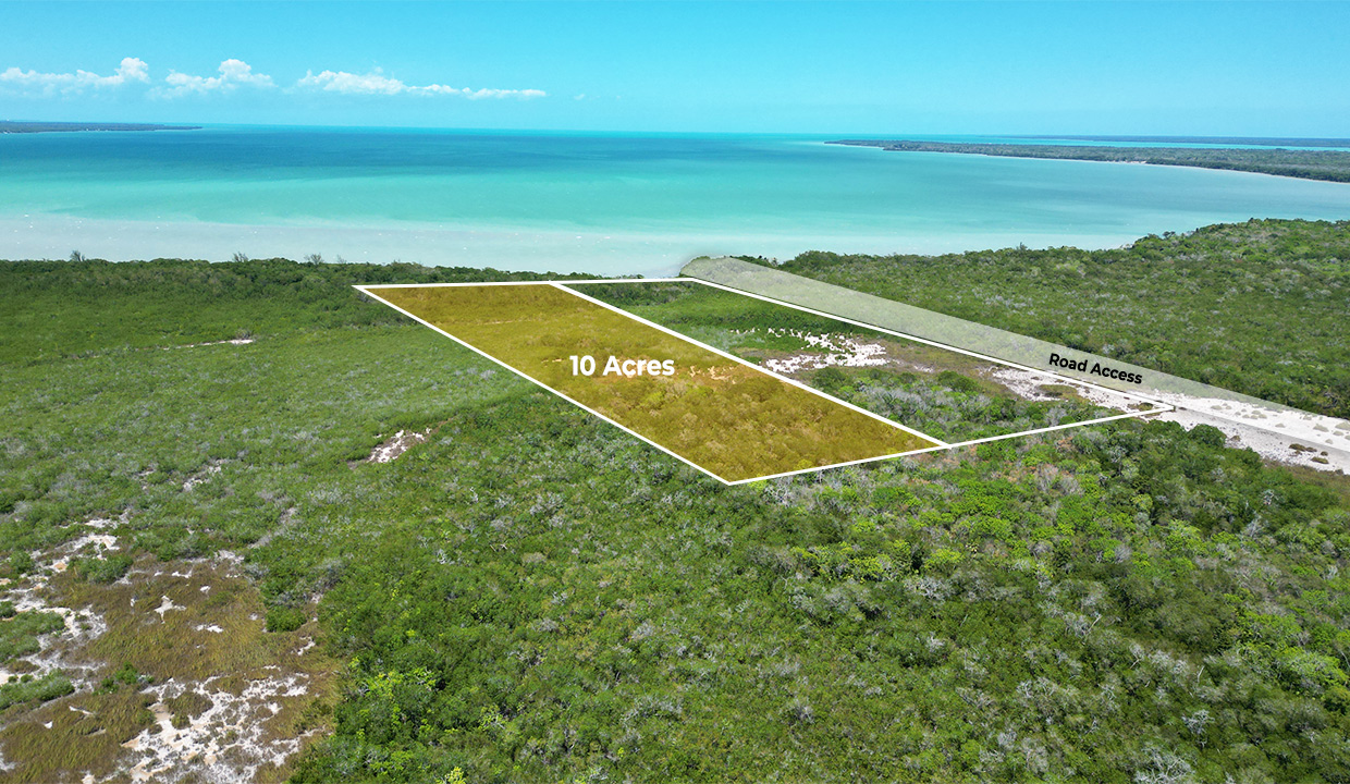 Prime 10 acres Seafront Investment property in Corozal District Northern Belize
