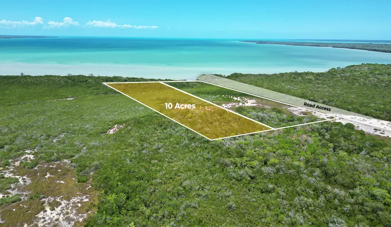 Prime 10 acres Seafront Investment property in Corozal District Northern Belize