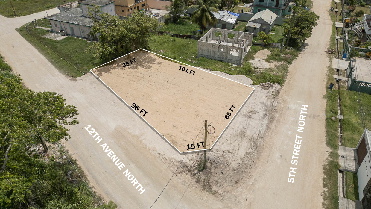 Prime Vacant Corner Lot in Corozal Town in Northern Belize
