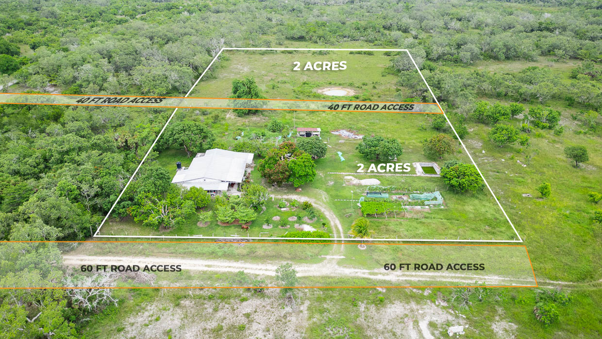 4 Acre working Farm in Burrell Boom Village, Belize District, Belize