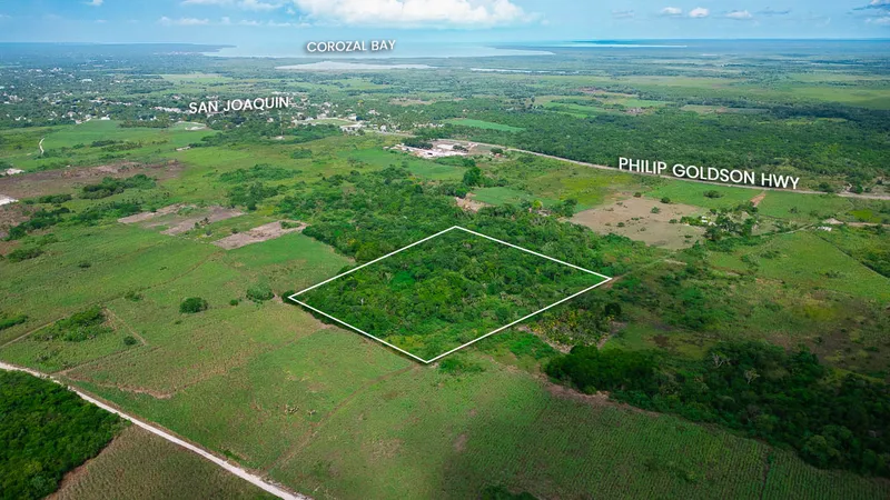 10 Acre undeveloped Property with Ancient Maya Archeological Maya Mound in Northern Belize