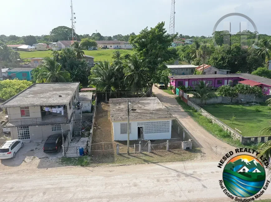 2-Bed 1-Bath Concrete Bungalow on Fenced Lot in Corozal Town, Corozal