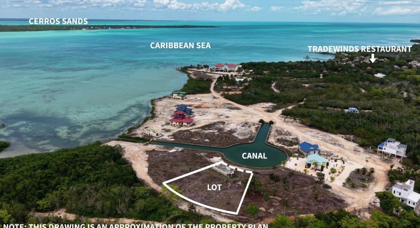 INVESTMENT OPPORTUNITY- Canalfront Lot 1093 w/ Sea Access in Orchid Bay, Corozal