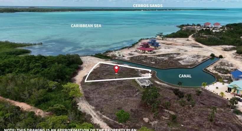 INVESTMENT OPPORTUNITY- Canalfront Lot 1094 w/ Sea Access in Orchid Bay, Corozal