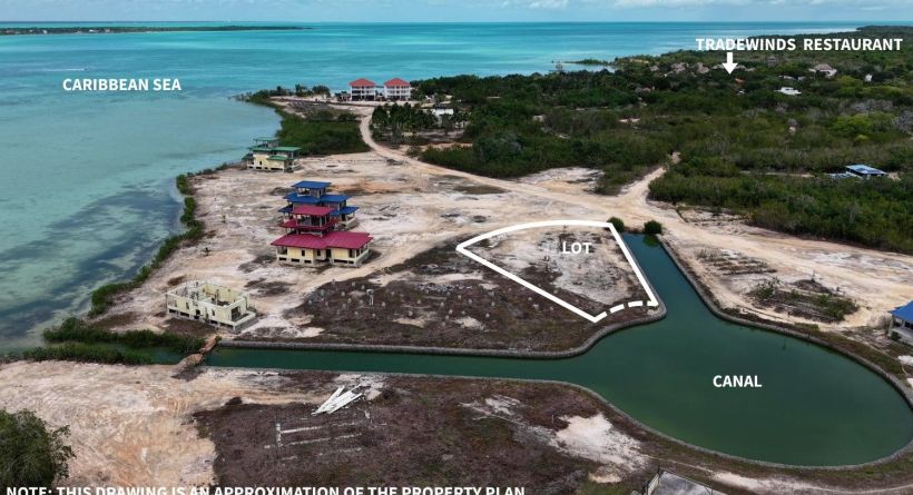 INVESTMENT OPPORTUNITY- Canalfront Lot 1098 w/ Sea Access in Orchid Bay, Corozal