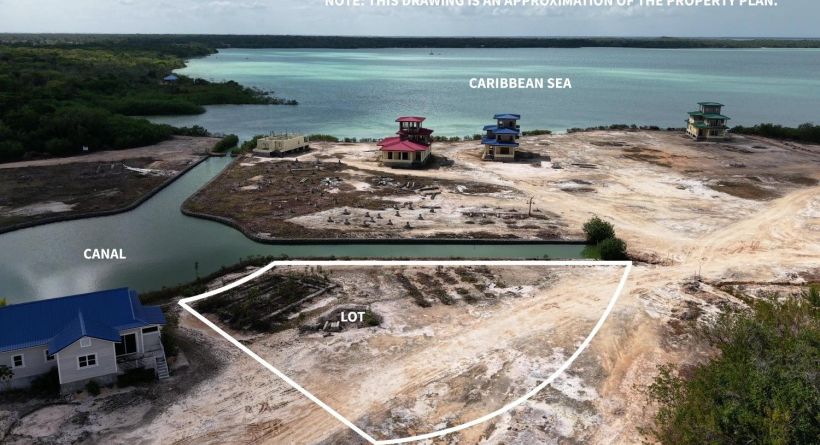 INVESTMENT OPPORTUNITY- Canalfront Lot 1099 w/ Sea Access in Orchid Bay, Corozal