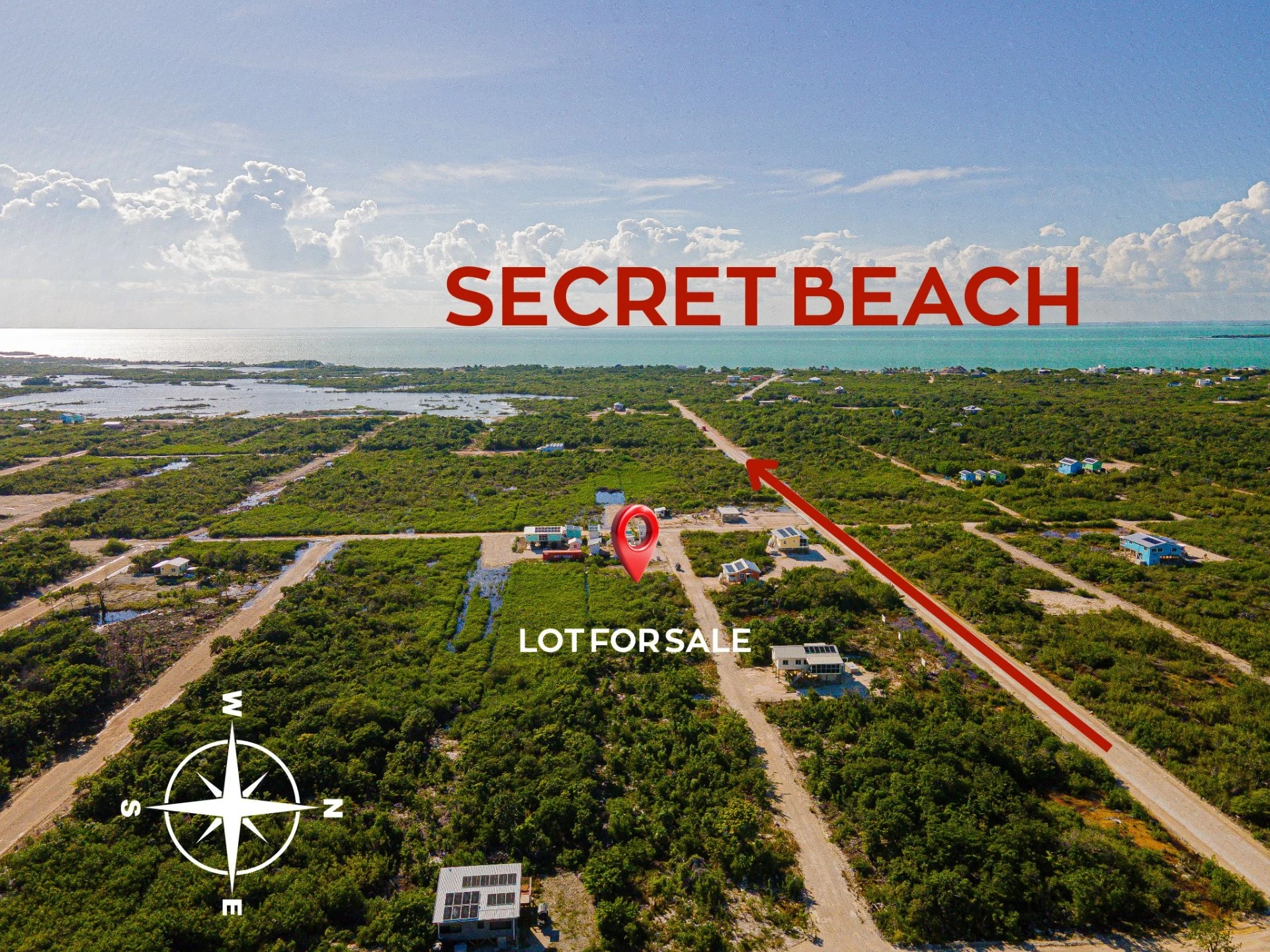Double Lot for Sale in West Caye – Secret Beach Area, Ambergris Caye