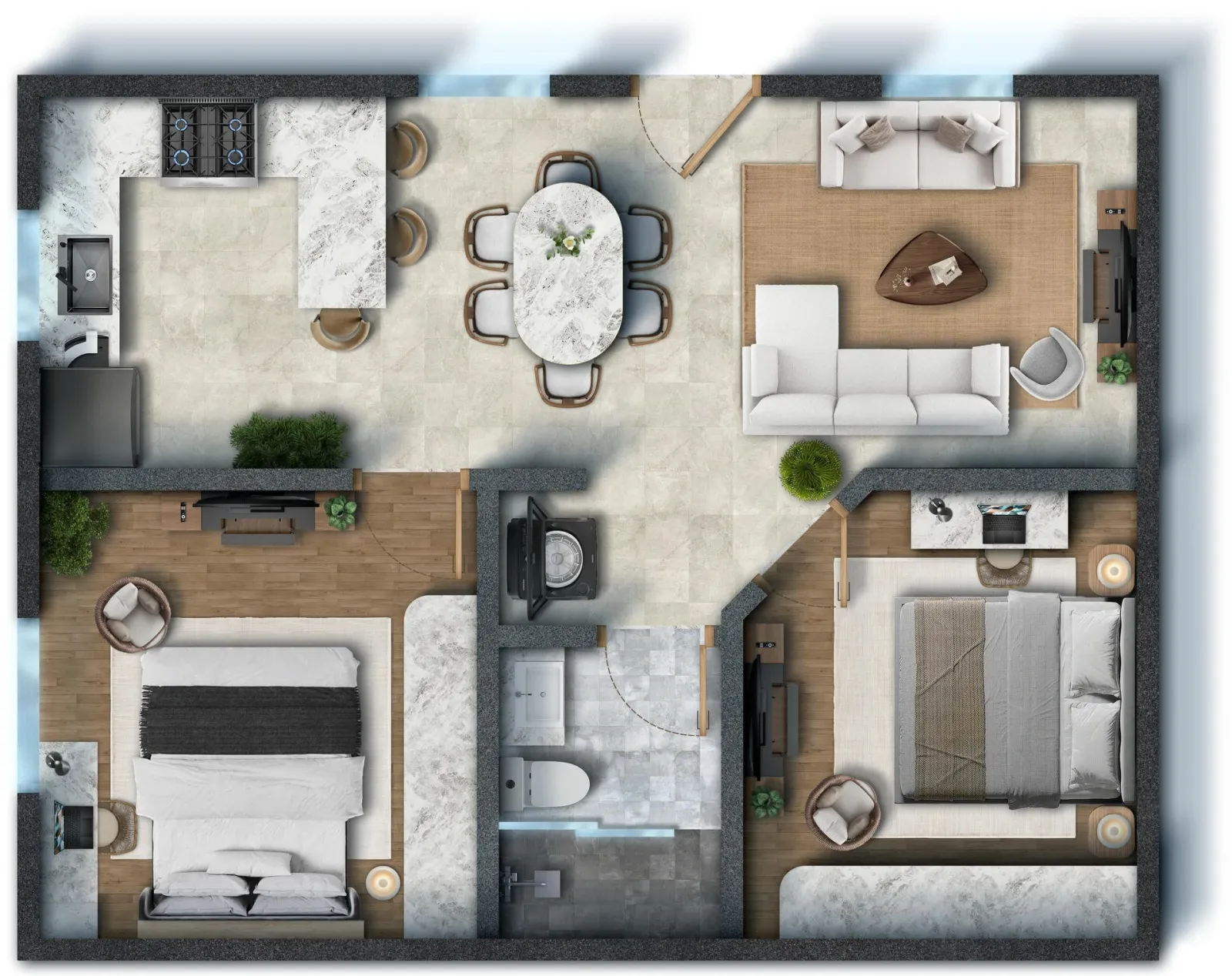 Sol Suites Condos - Solstice 2 Bedroom Condo