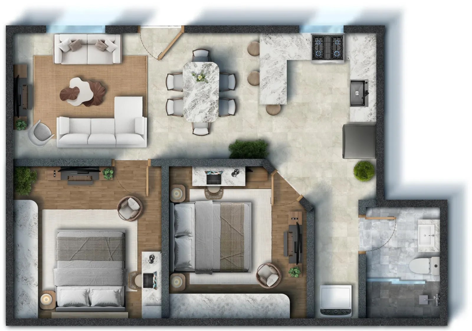 Sol Suites condos - Solstice Deluxe 1 Bedroom