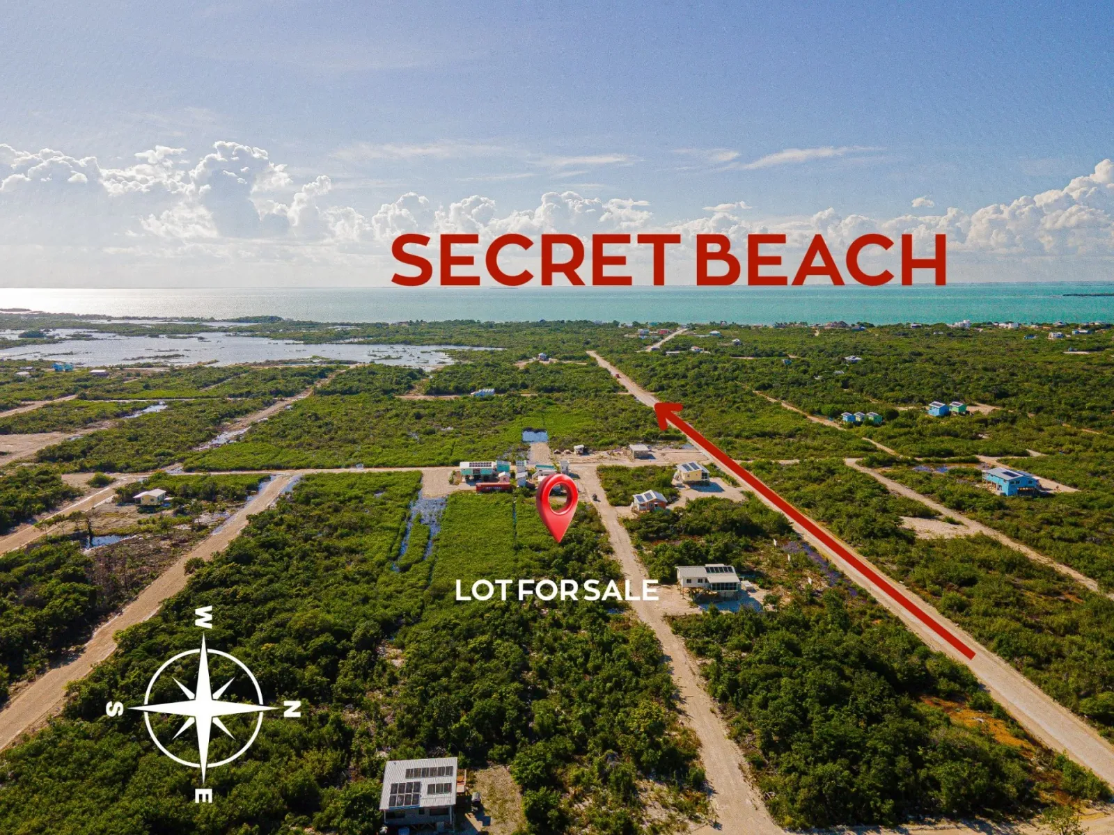West Caye Double Lot – Minutes from Secret Beach