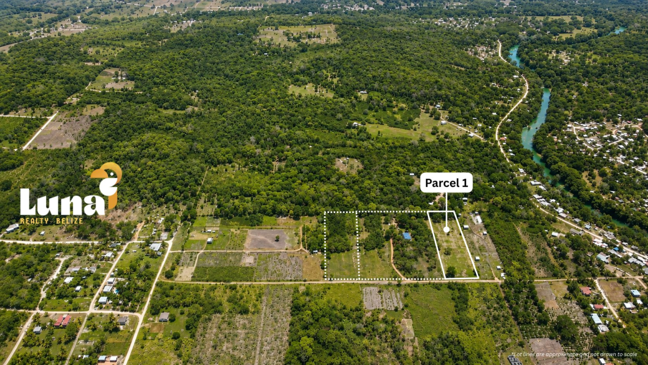 Lot #1 – 3 Acres for Sale in Bullet Tree Falls, Belize | Flat Land with Expansion Potential
