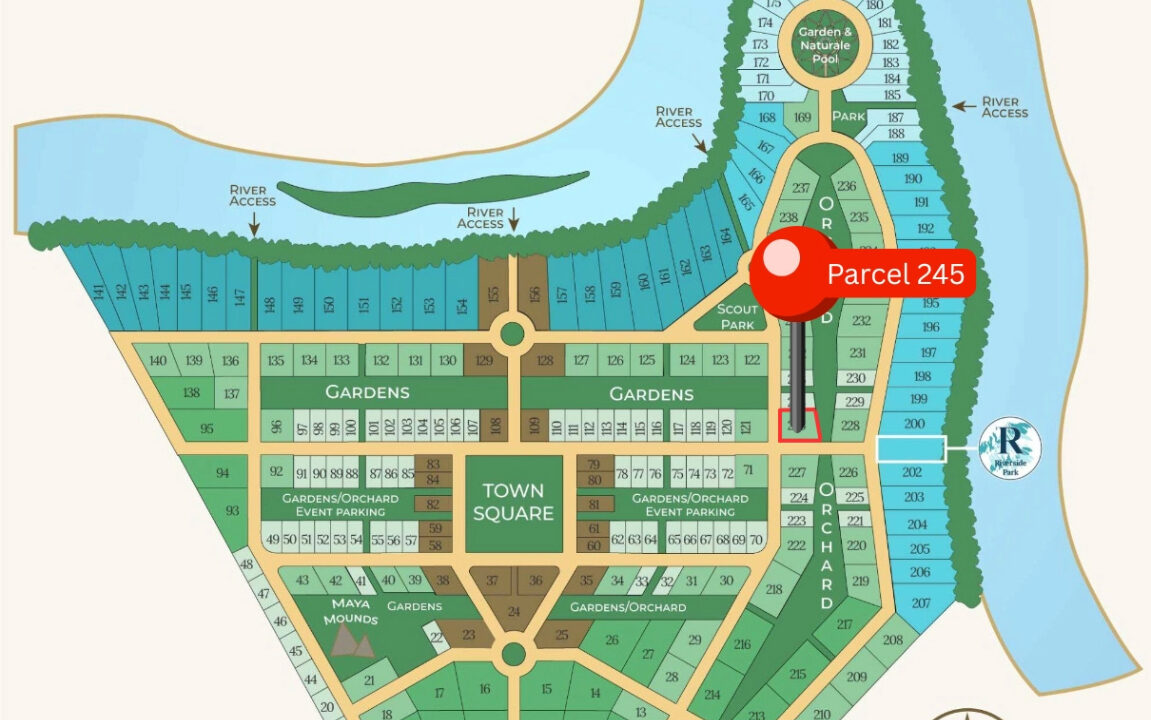Lot 245 – Corner Lot with Green Space in Prime Location at Carmelita Gardens, Cayo, Belize