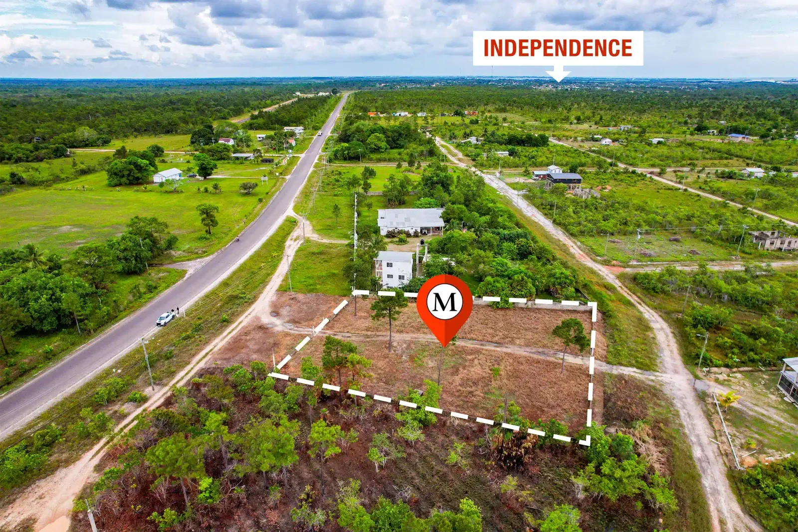 Improved Half Acre Lot Near Savannah Airstrip