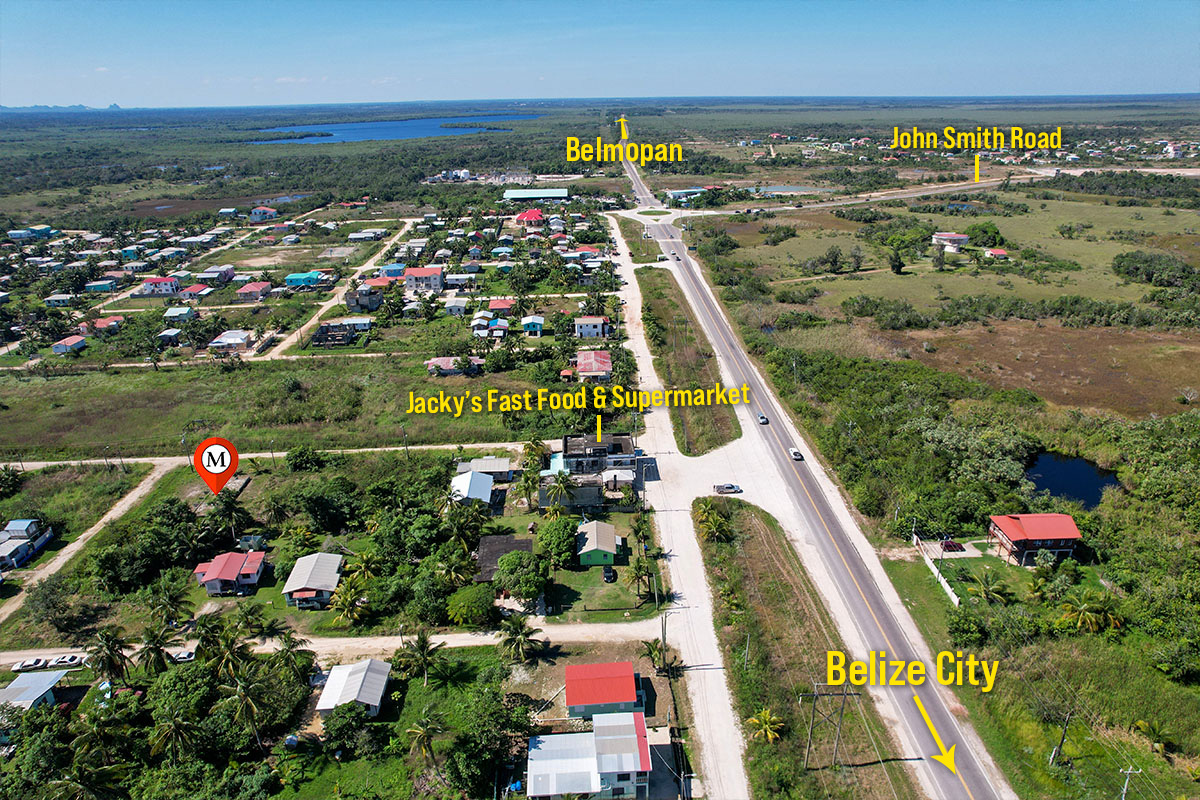 Residential Lot with Foundation in the Mile 8 Subdivision on the George Price Highway