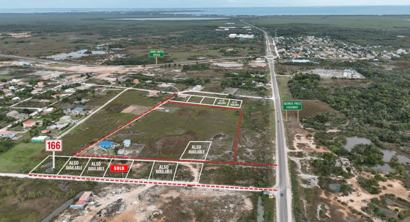 Mile 8.5 George Price Highway - Residential Lot 166