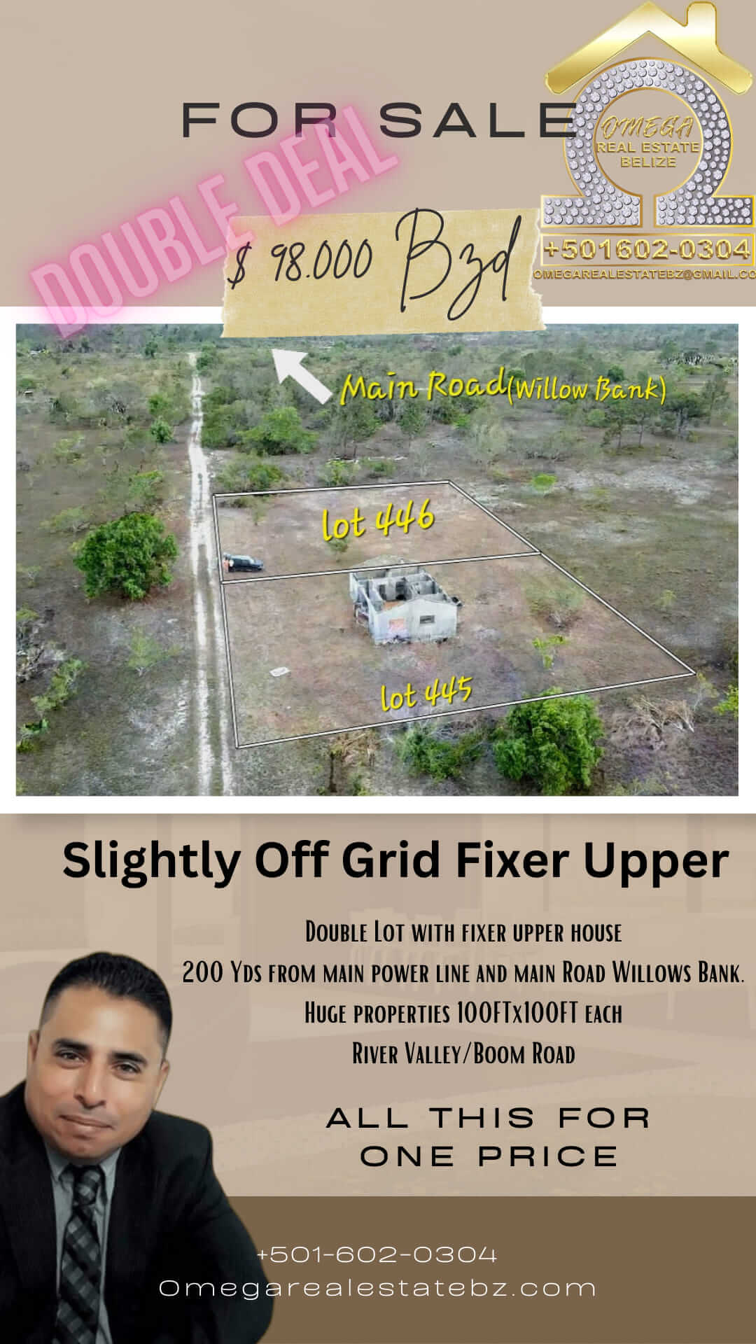 Off Grid Fixer Upper on Huge Double Lots