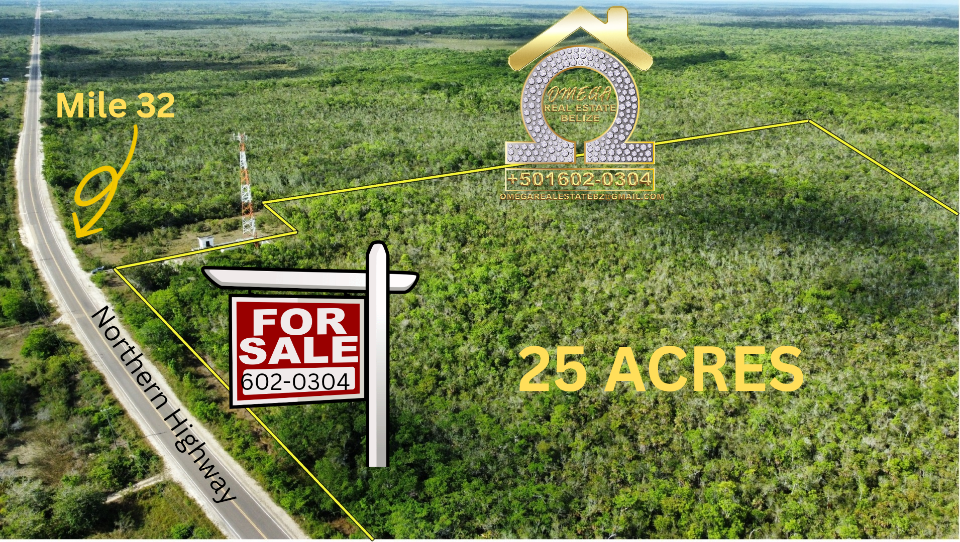 25 acres of Prime Investment Property in Belize