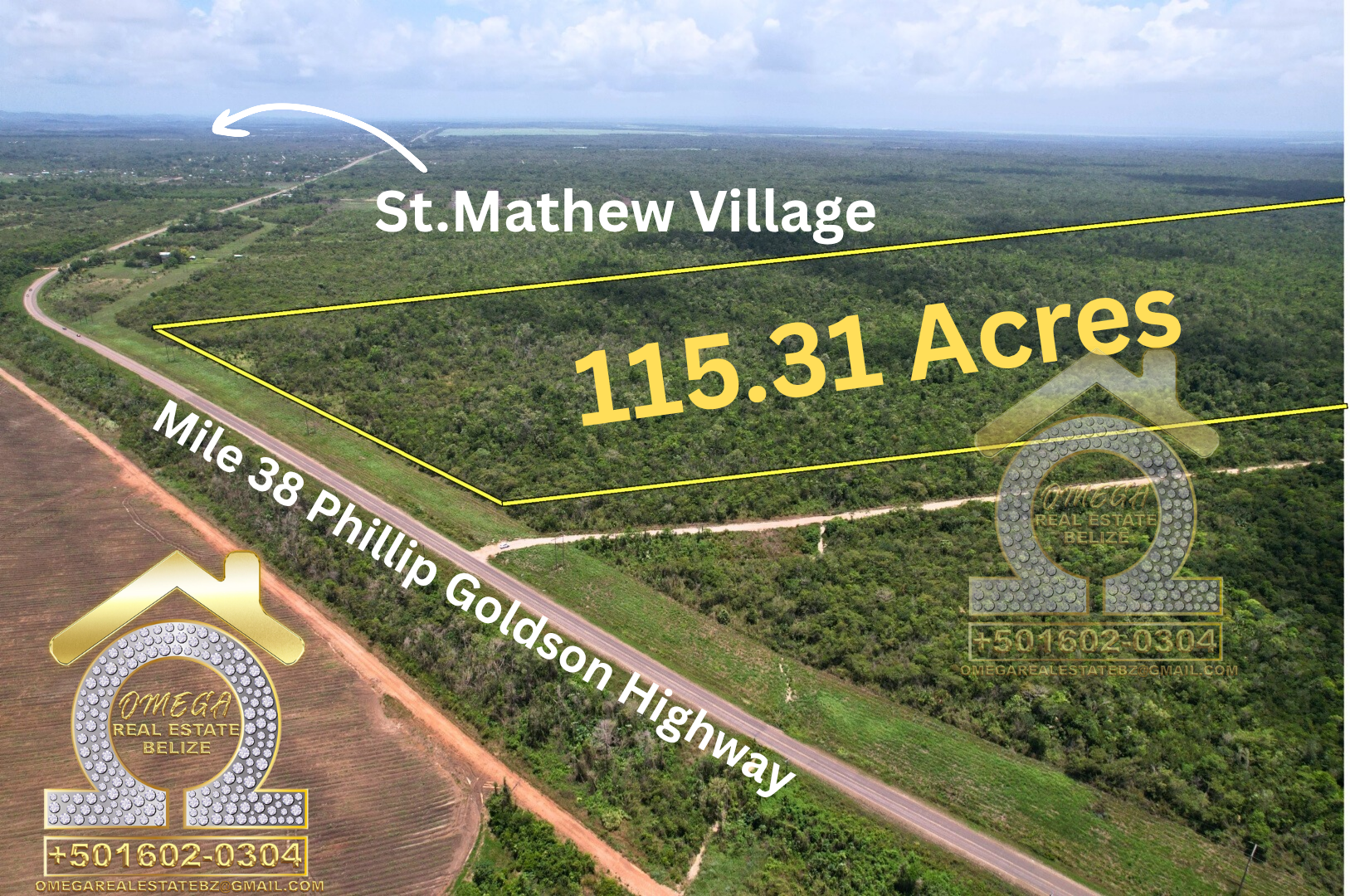 Prime 115.31-Acre Roadside Property Near Belmopan City – Endless Potential Awaits!