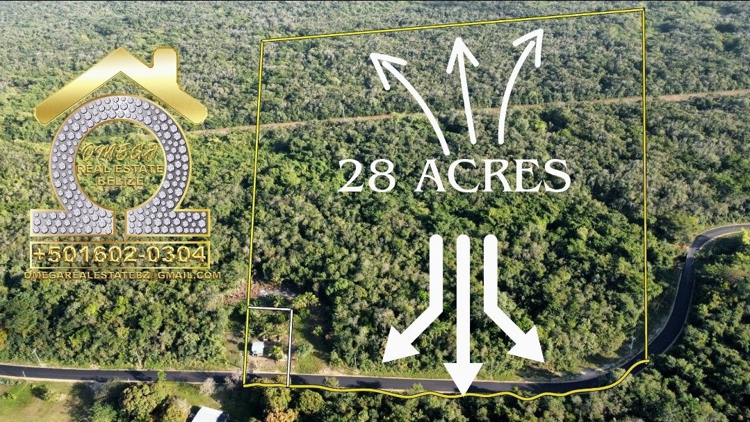 🌿 28 Acres of Land For Sale in Lucky Strike Village, Belize – Prime Development Opportunity on the Maskall Road 🌿