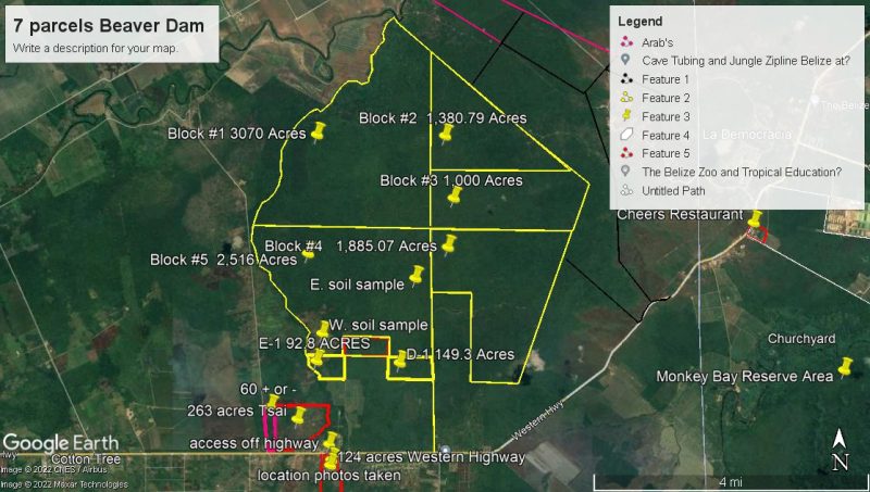 PF0010– 9,207.85 Acres of Fertile Farmland for Sale in Belize – Only $1,200 USD per Acre!