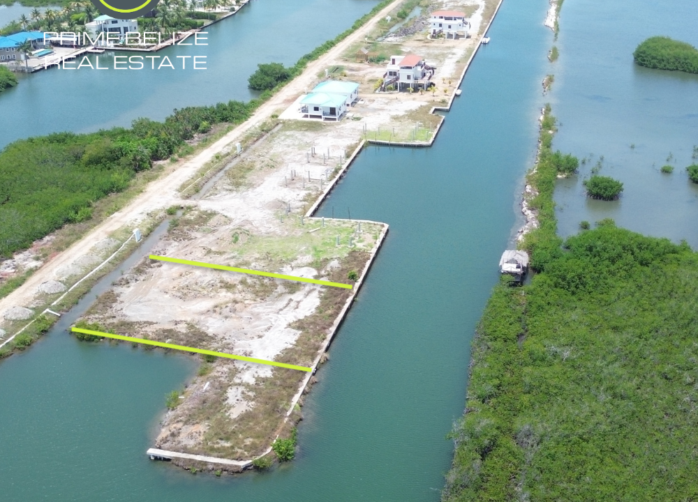 PL0239 – Rare Corner Lots – Canal & Marina Front – Placencia, Belize