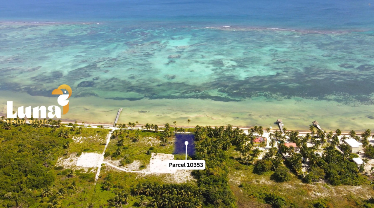 NEW PRICE! Caribbean-Front Land (Parcel 10353) Punta Azul - North of San Pedro with Financing