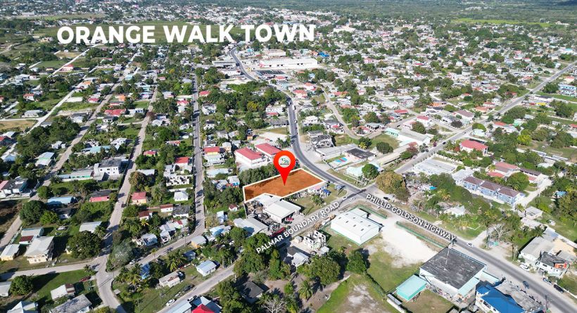 Prime Commercial Lot on the Phillip Goldson Highway in Orange Walk Town Northern Belize