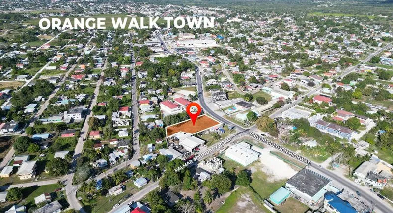 Prime Commercial Lot on the Phillip Goldson Highway in Orange Walk Town Northern Belize