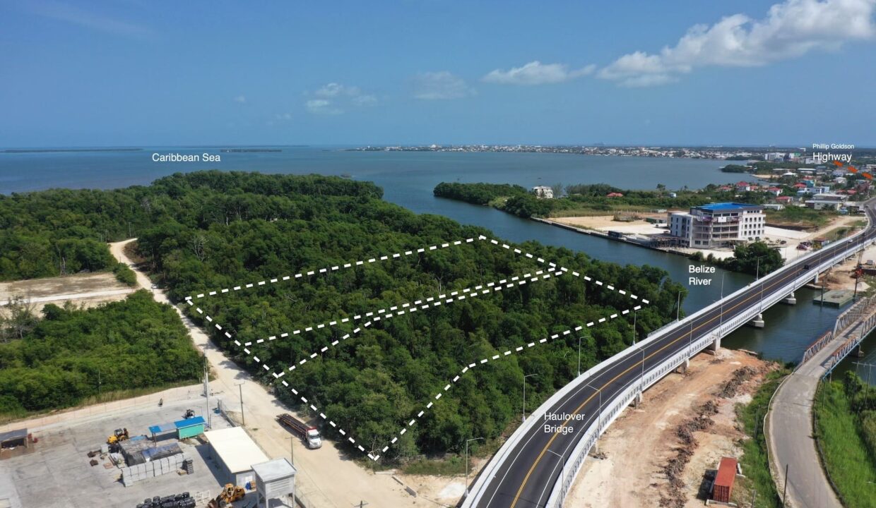 Prime Riverfront Land Development-4.5 Acres Blocks- near Haulover Bridge, Belize