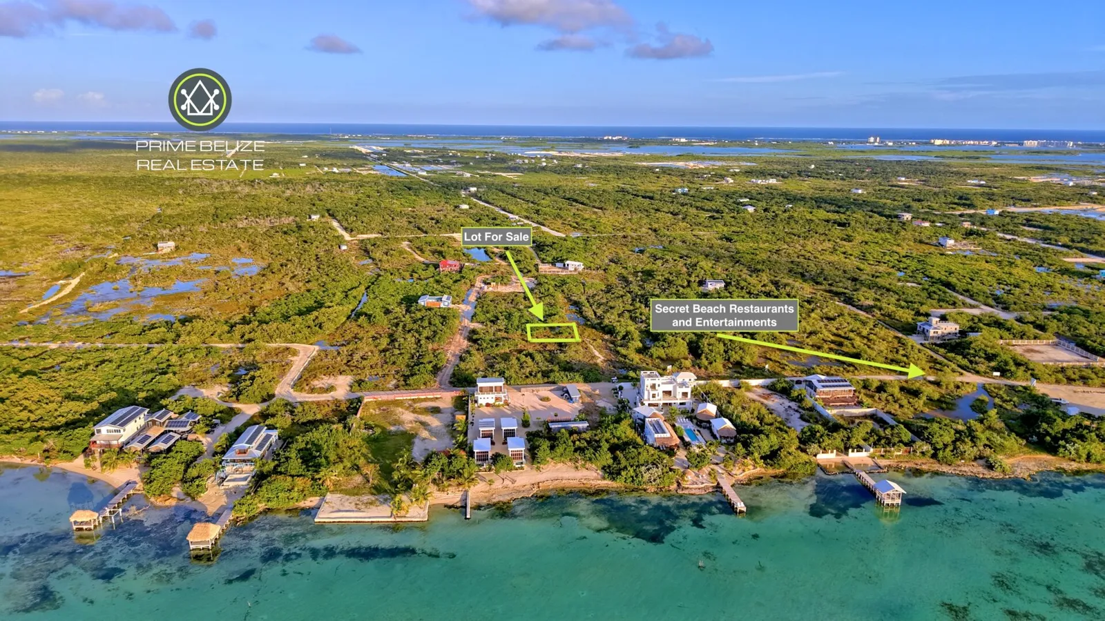 PL0067 – AMBERGRIS CAYE – SECRET BEACH – 500ft from the Beach
