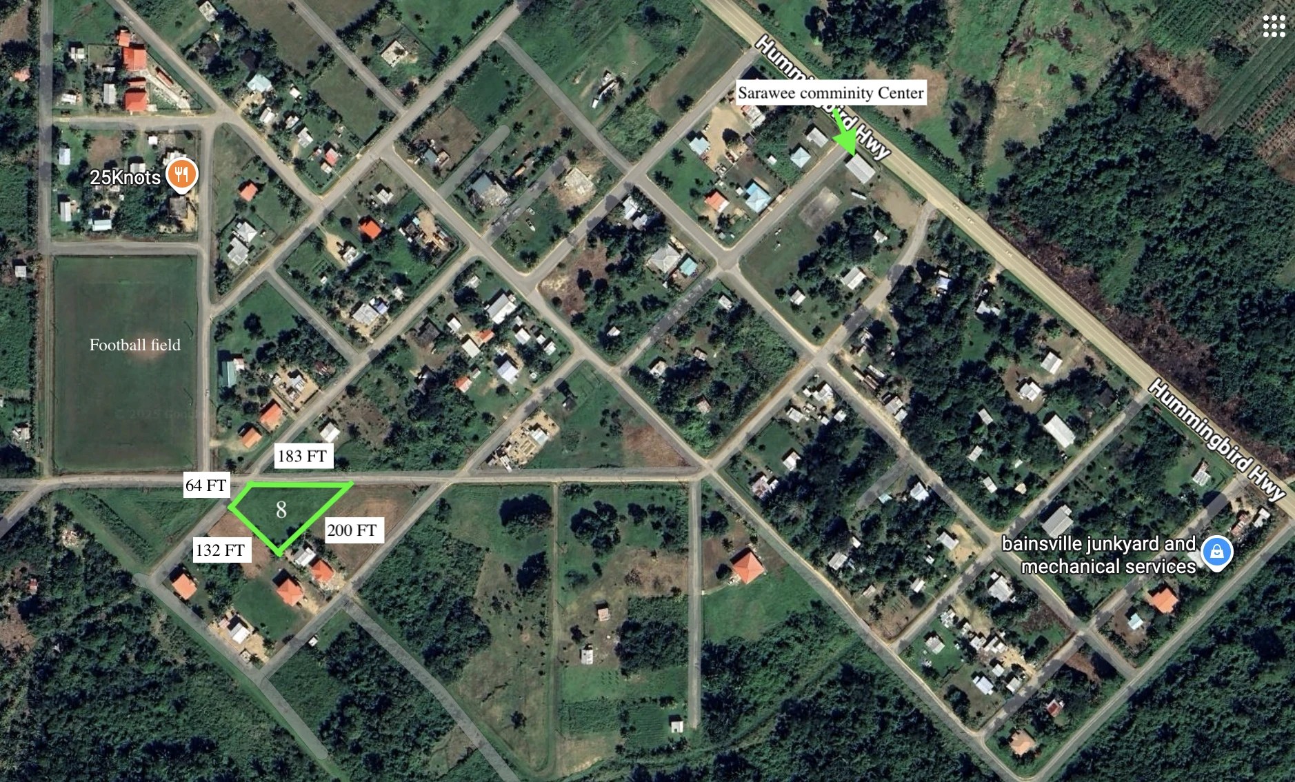 PL0199 – Lot 8 – Large Residential lot – Sarawee Village, Stann Creek District