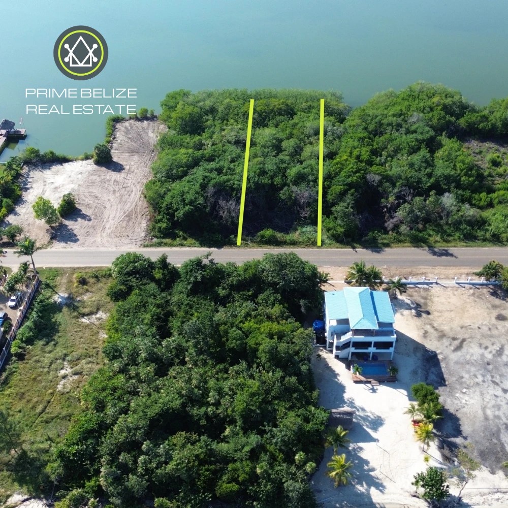 PL0216 – Lagoon front Lot in Its Natural State – Plantation, Placencia Peninsula