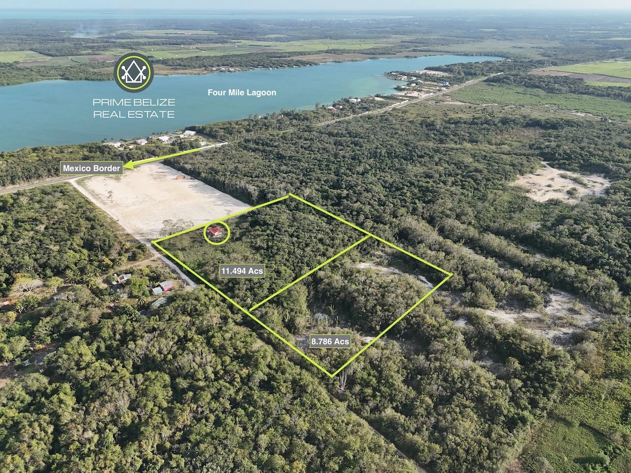 PL0222 – Total of 20-Acre High land Near the Belize–Mexico Border