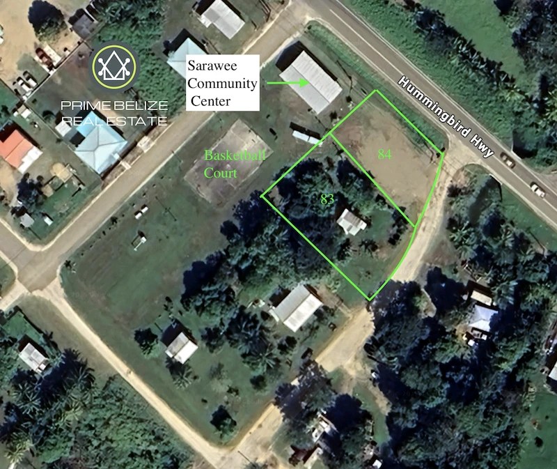 PL0225 – Road Frontage Double Lot with Home in Sarawee Village Near Dangriga