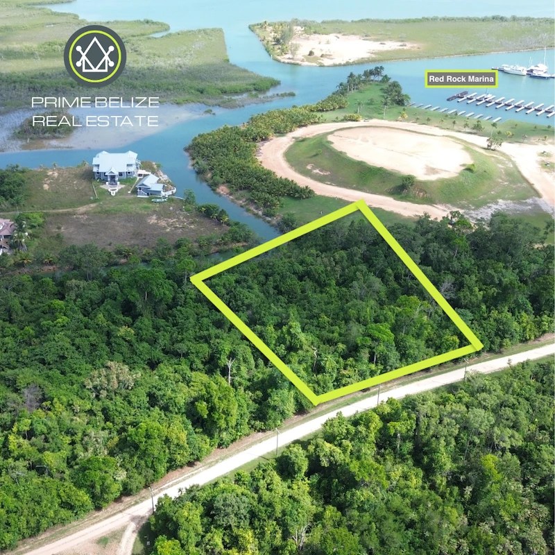 PL0246 – Exceptional 1.907-Acre Canal-Front Lot in the Gated Red Rock Development, Belize