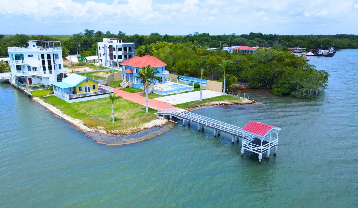 Pristine Sea front Estate with a Private Dock at Belize city