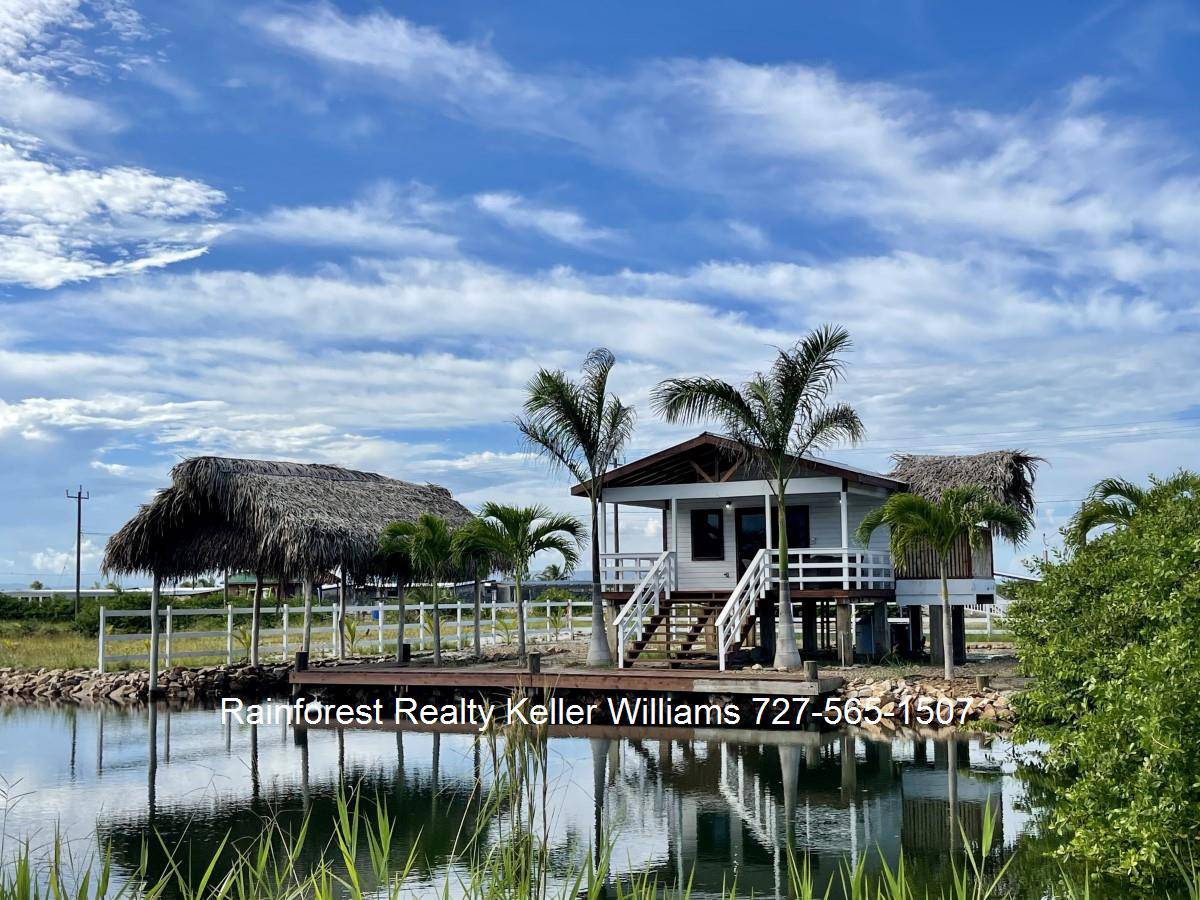 Waterfront Cabana with Covered Boat Storage