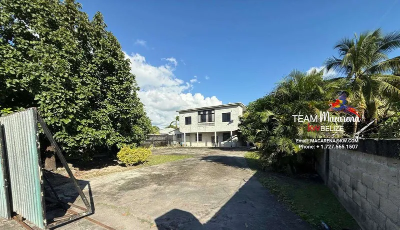Two Story Concrete Building Orange Walk