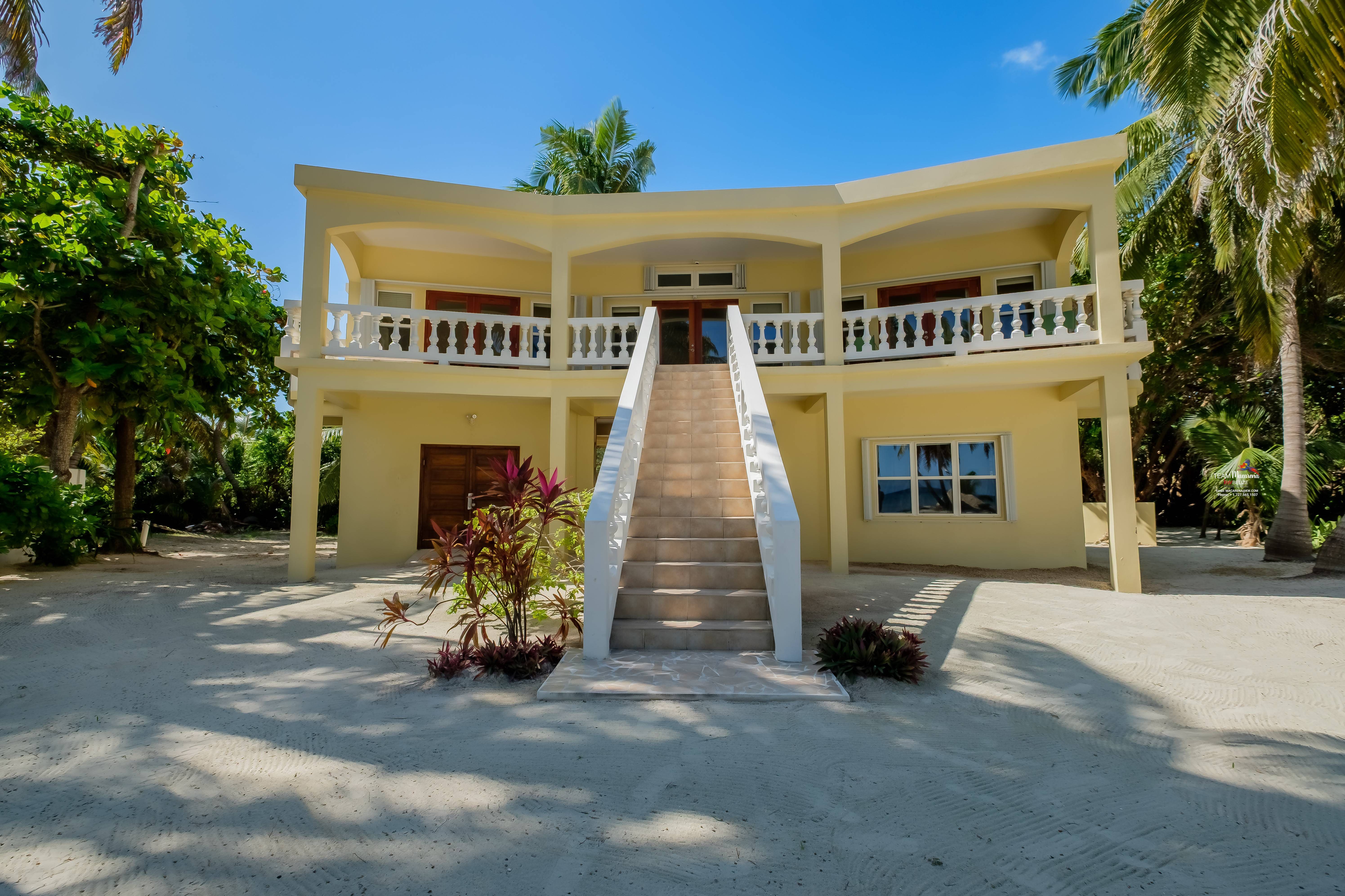 Beachfront Concrete Home in San Pedro, Belize