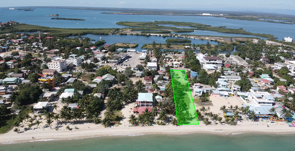 1.2 Acre Beachfront Parcel on the Famous Placencia Sidewalk