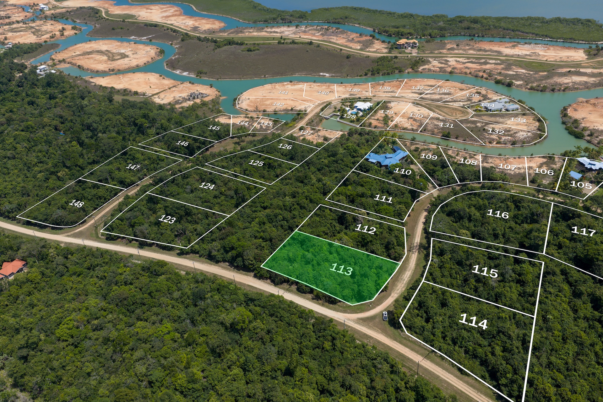 Lot 113 (0.947 Acre Parcel) in Sapodilla Ridge – Red Rock, Belize