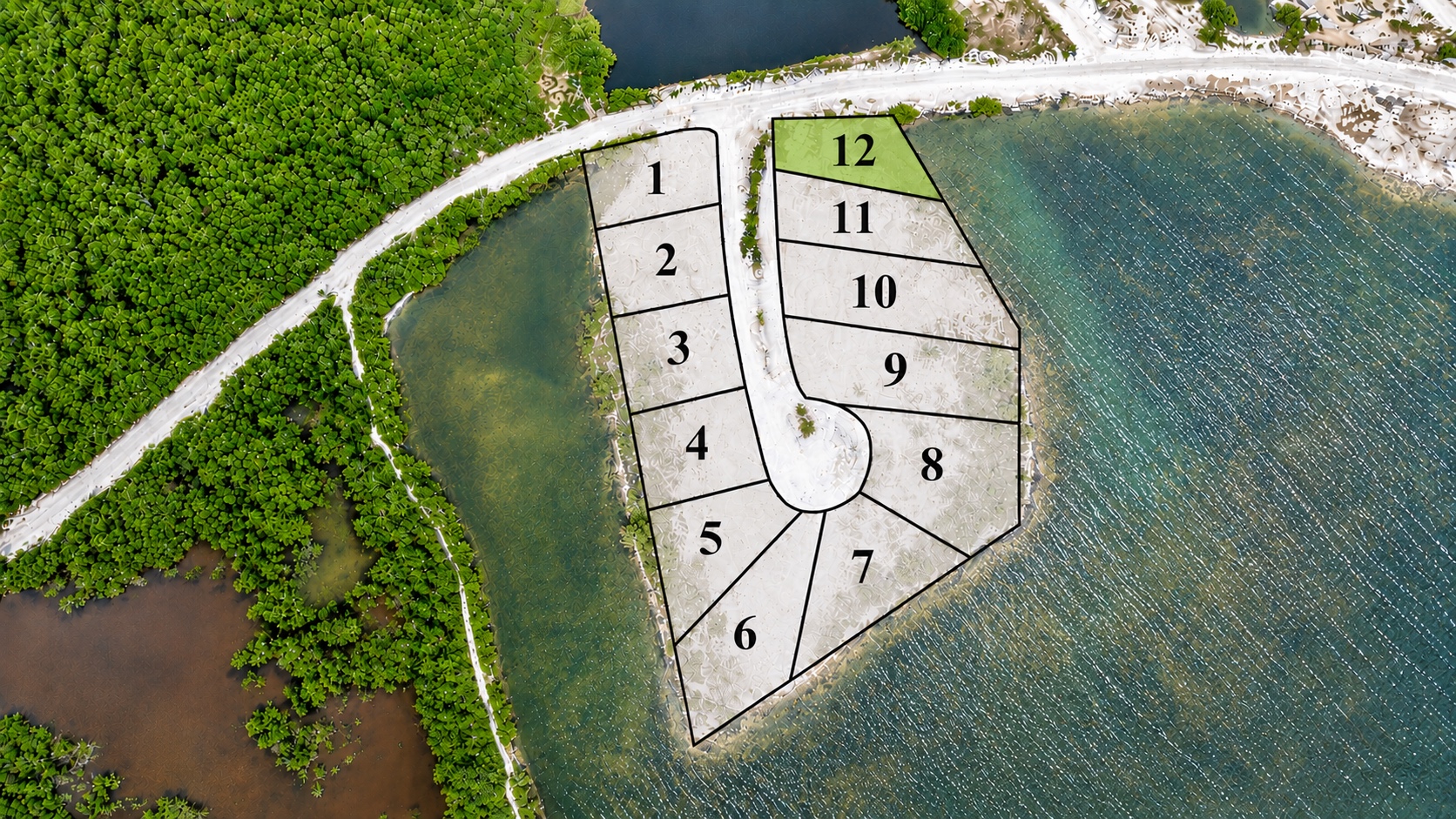 Lot 12 – Waterfront Homesite at Paradise Island, Mahogany Bay