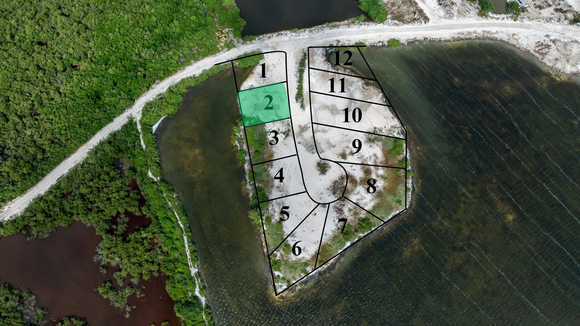 Lot 2 – Waterfront Homesite at Paradise Island, Mahogany Bay | $393,000 USD