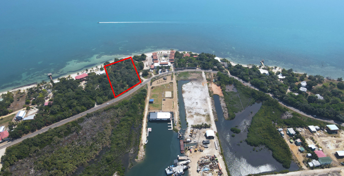 Over 300 feet of Beachfront — 2.8 Acres Near the Airstrip