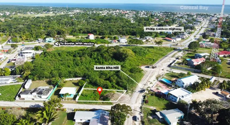 Residential Commercial Corner Lot Santa Rita Corozal Town Belize