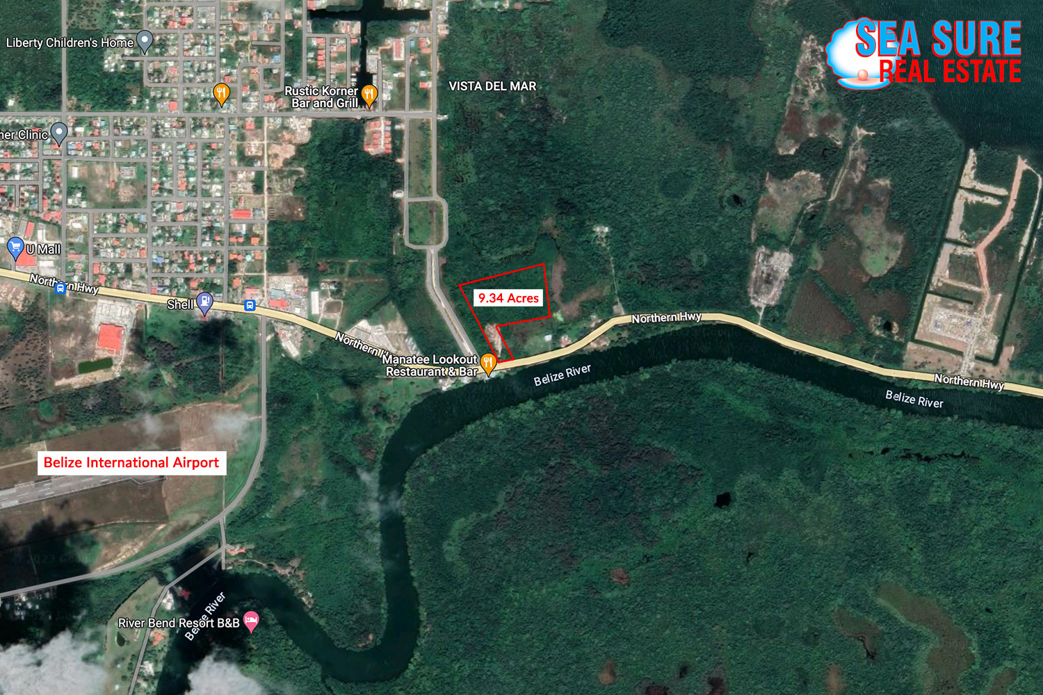 9.34 Acres of Prime Land for Sale in Ladyville, Belize