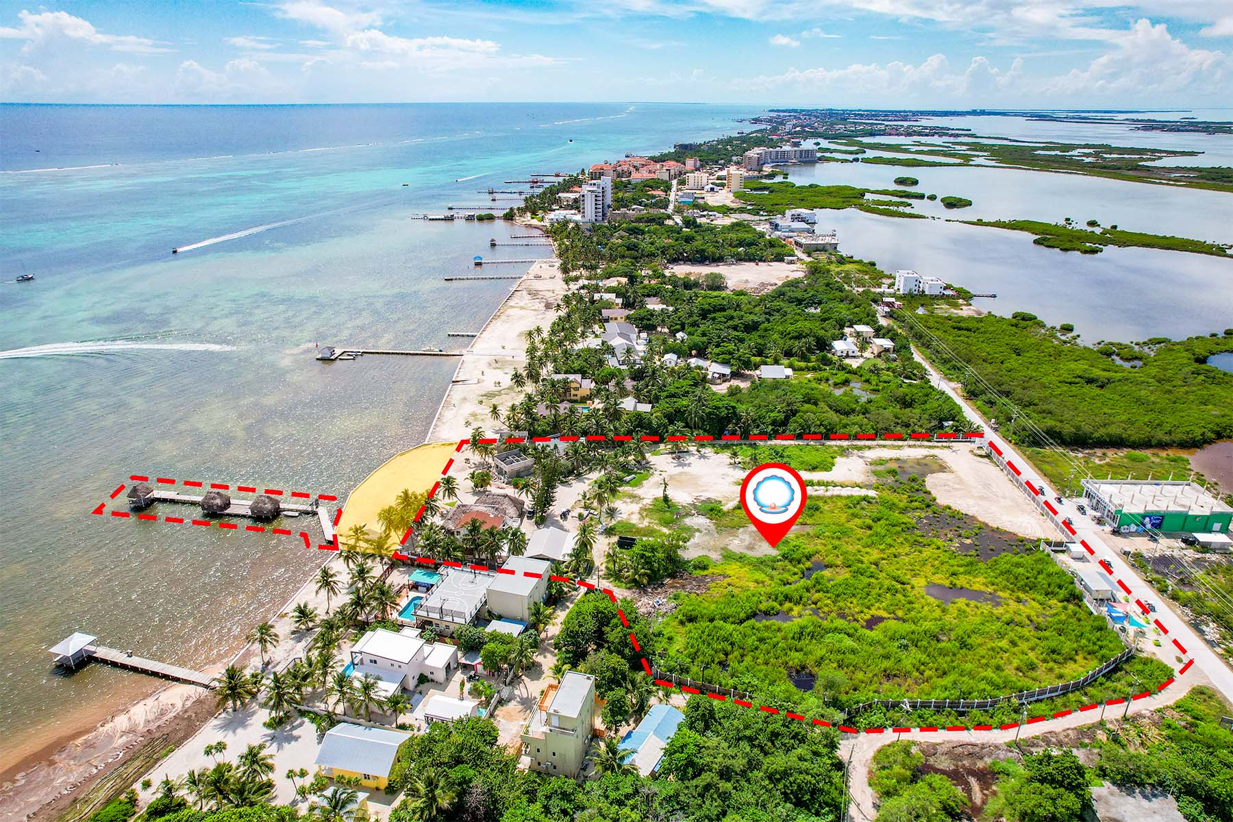 Capricorn Restaurant, 5-Acre Beachfront Property — San Pedro, Ambergris Caye