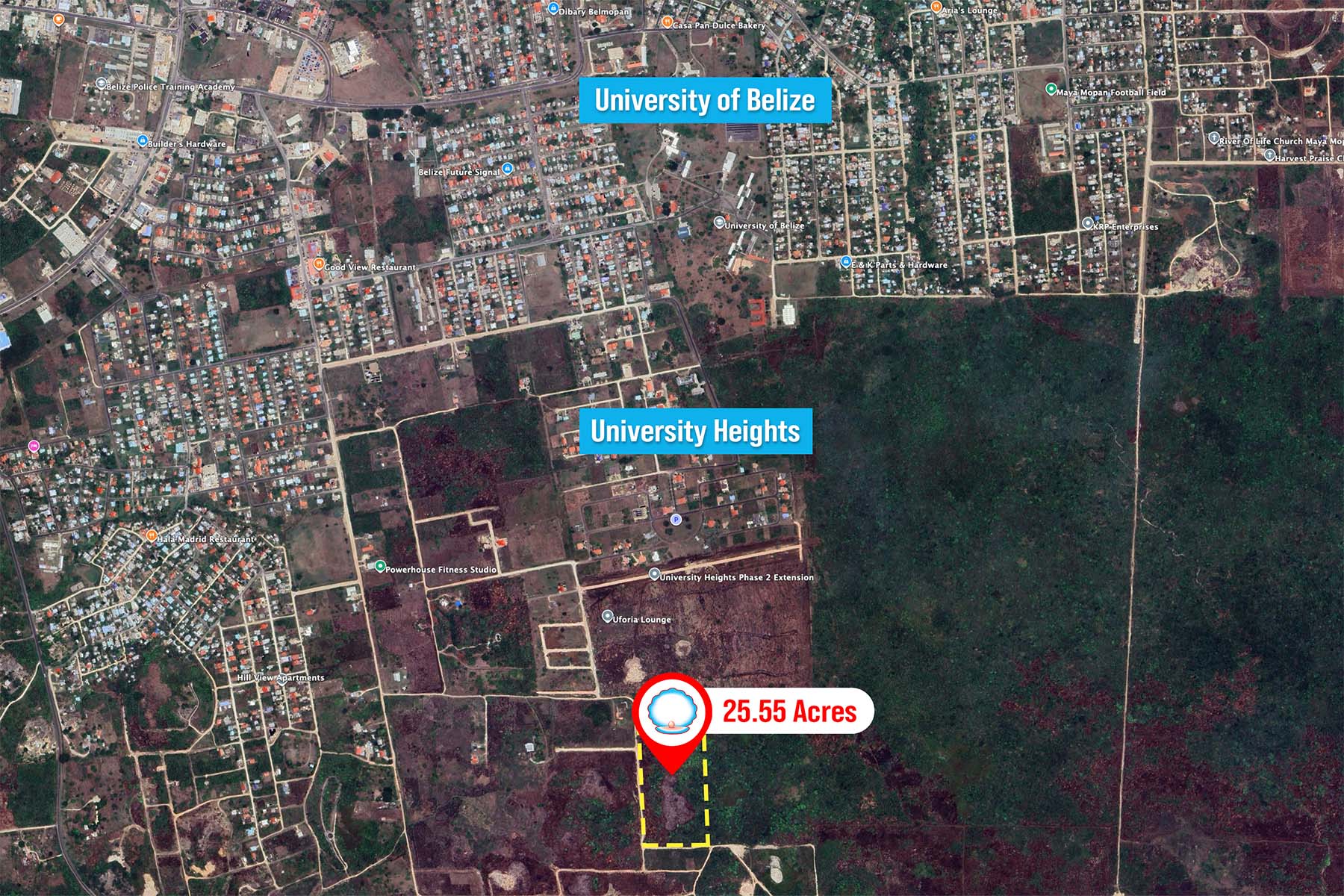 25.55 Acres Adjacent University Heights, Belmopan