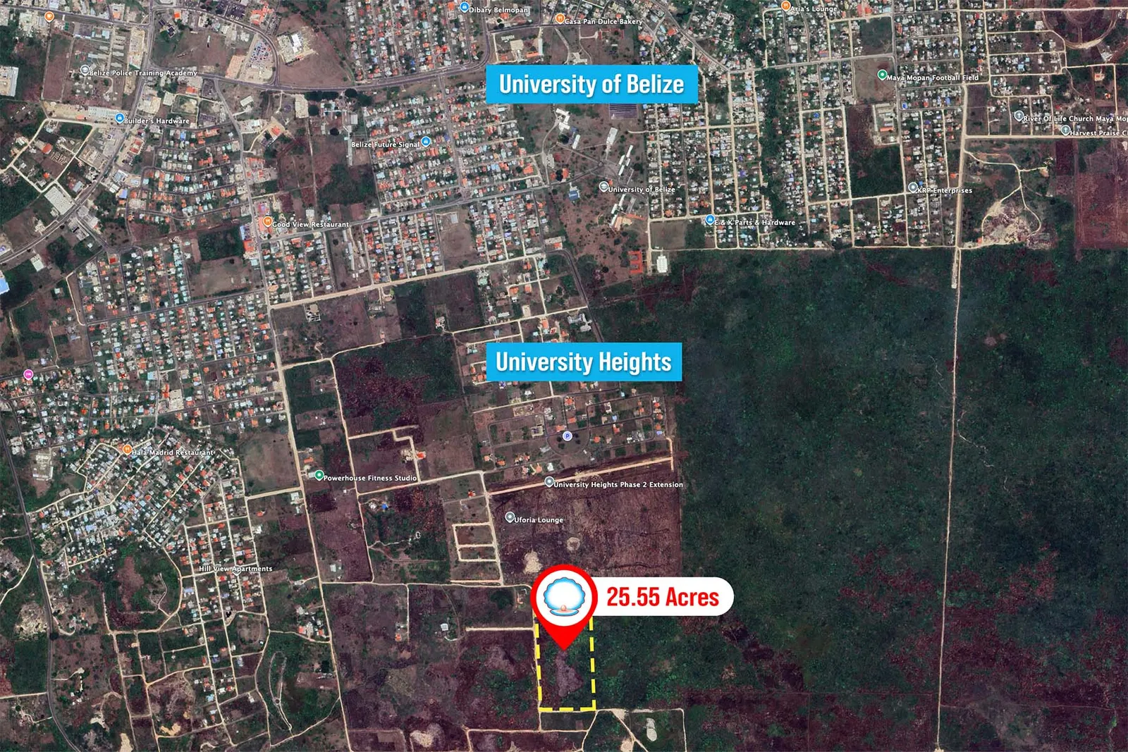 25.55 Acres Adjacent University Heights, Belmopan