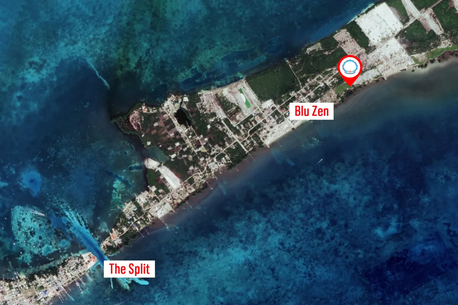 2.108 Acres Seafront Property in North Caye Caulker
